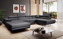 Designer Sofa Matera mit Schlaf - und Klappfunktion (Stoff) - Luxusbetten24
