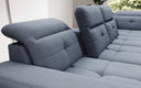 Designer Sofa Nerio mit verstellbarer Kopf- und Rückenlehne - Luxusbetten24