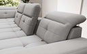 Designer Sofa Nerio mit verstellbarer Kopf- und Rückenlehne - Luxusbetten24