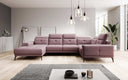Designer Sofa Nerio mit verstellbarer Kopf- und Rückenlehne - Luxusbetten24