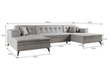 Designer Sofa Vivana mit Schlaffunktion - Luxusbetten24